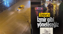 İzmir’de yağmur! Araçlar yolda kaldı