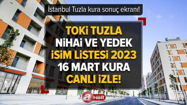 TOKİ TUZLA KURA SONUÇ EKRANI