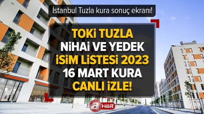 TOKİ TUZLA KURA SONUÇ EKRANI