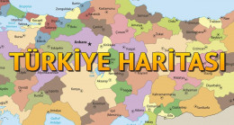 Türkiye Haritası Siyasi 2023 – Şehirler, Bölgeler, Göller ve Türkiye’nin Komşuları İsimleri ile Listesi (Büyük & Renkli)