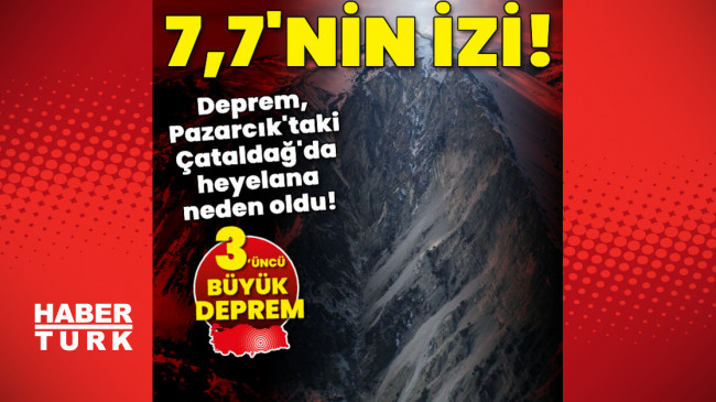 7,7 büyüklüğündeki depremde heyelan da meydana geldi!