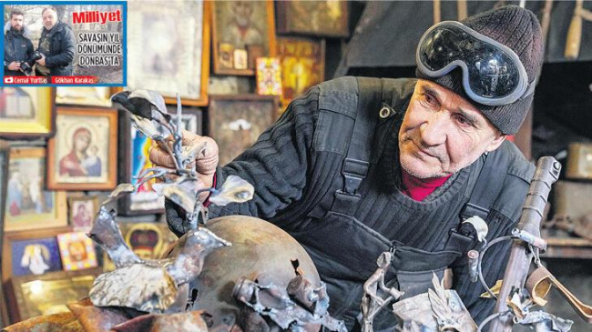 Silahları barış sanatına dönüştüren demir ustası
