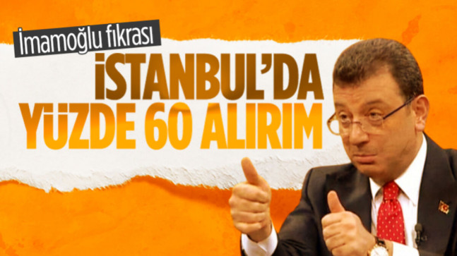 İBB Başkanı Ekrem İmamoğlu çok iddialı: İstanbul’da yüzde 60’ları yakaladık