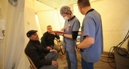 Adıyaman’da depremzedelere hizmet veren Fransa’nın sahra hastanesi görüntülendi