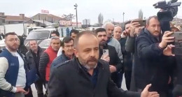 Saadet Partisi Genel Merkezi önünde Meral Akşener’e tepki gösterildi