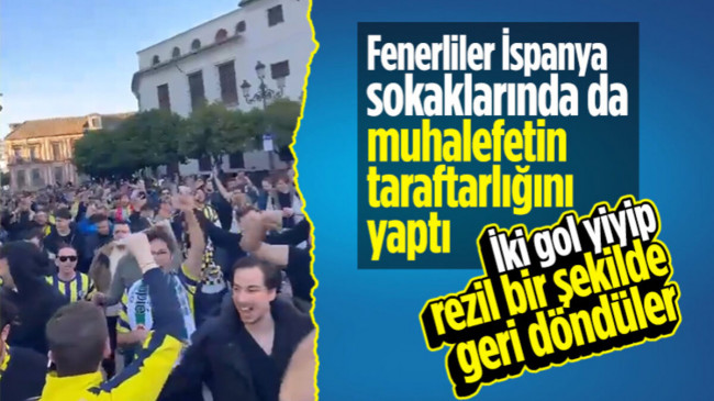 İspanya’da Fenerbahçe taraftarları provokasyon peşinde! Hükümet istifa sloganı attılar