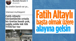 Mustafa Varank’tan Fatih Altaylı’ya ‘Togg’ göndermesi