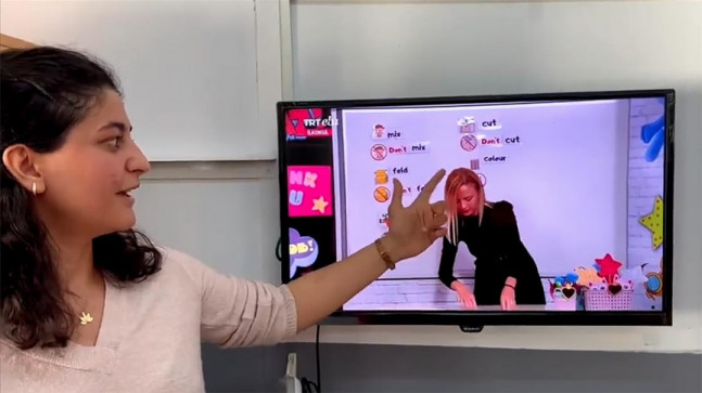 Deprem bölgesindeki konteynerlere “TRT EBA” erişimi için 4 bin 500 televizyon kuruldu