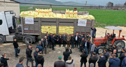 Gaziantep Büyükşehir Belediyesi’nden arpa ve buğday üreticilerine gübre desteği