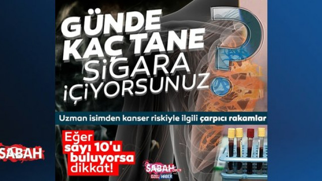 Uzman isimden çarpıcı kanser açıklaması: Günde 10 tane sigara içiyorsanız…