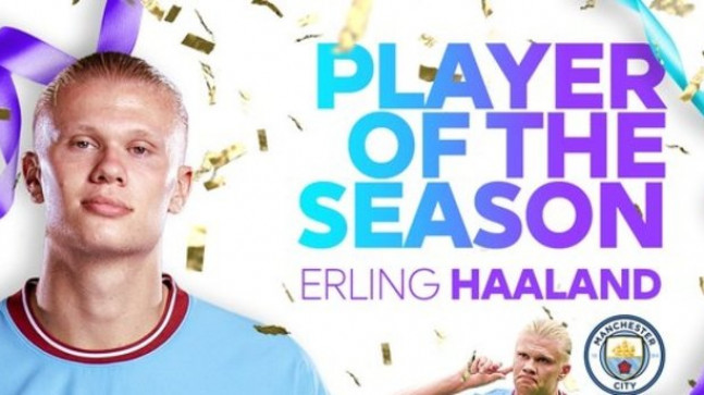 Premier Lig’de sezonun futbolcusu Erling Haaland
