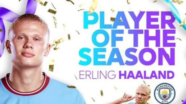 Premier Lig’de sezonun futbolcusu Erling Haaland