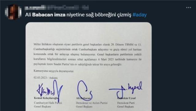 6'lı Masa'nın ortak metnine Babacan'ın imzası damga vurdu! Yorumlar bomba