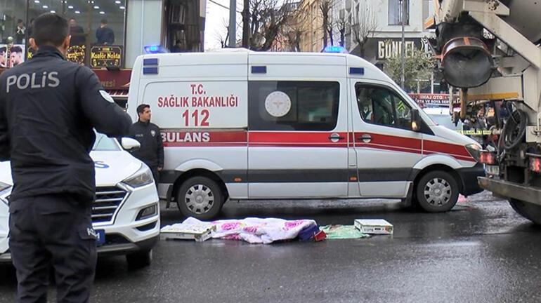İstanbulda kahreden olay Anne beton mikserin altında kaldı, çocuklar kurtuldu