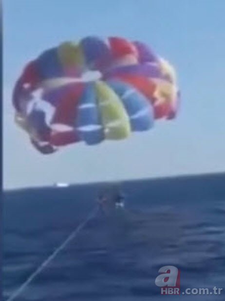 Daha önce kimse böyle bir şey yaşamadı! Deniz paraşütü yaparken birden sudan fırladı: Bacağı koptu