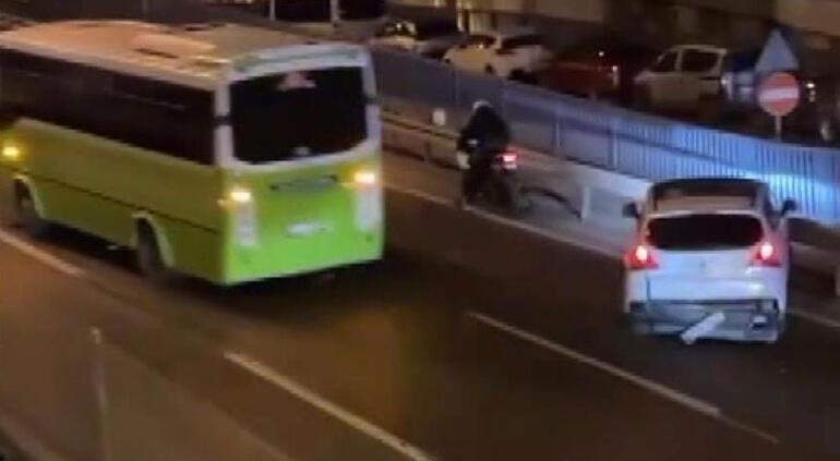 Pendikte polisi peşine takan yolcu midibüsü İstanbul sokaklarını biribirine kattı